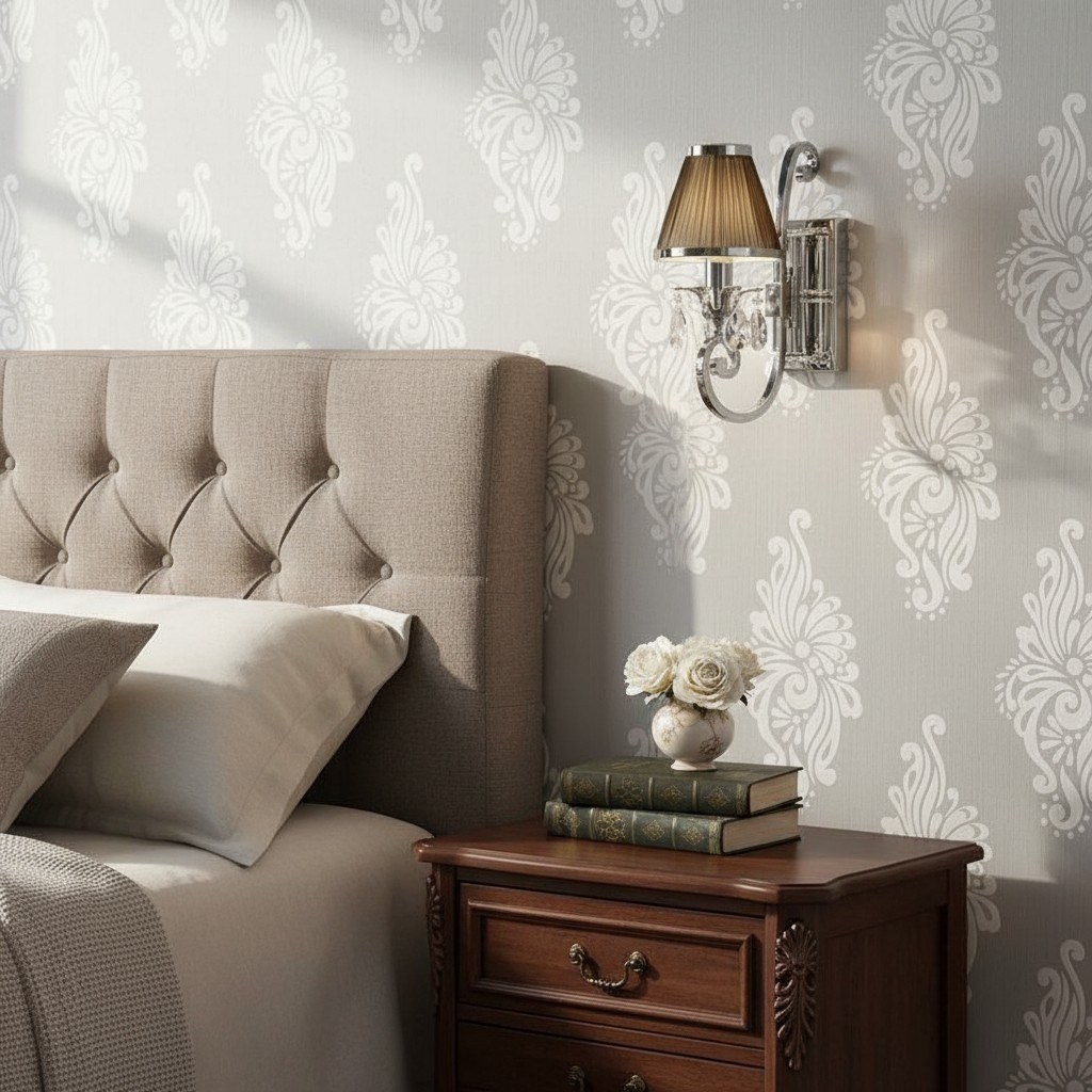 Talonis Luxe Kristallen Wandlamp - Verchroomd Frame voor Slaapkamers en Huisdecoratie HL2160