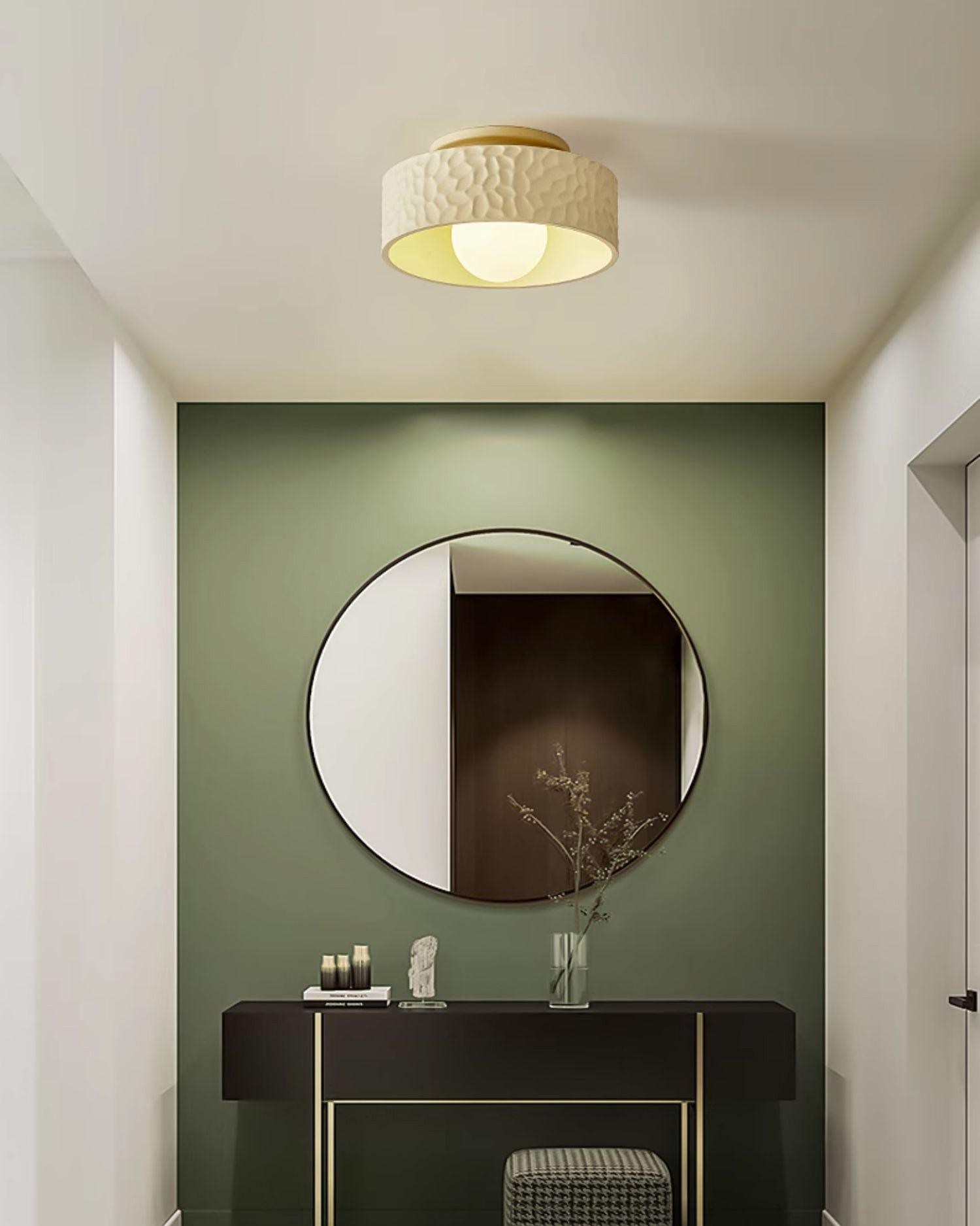 Crèmekleurige creatieve hal plafondlamp HL397