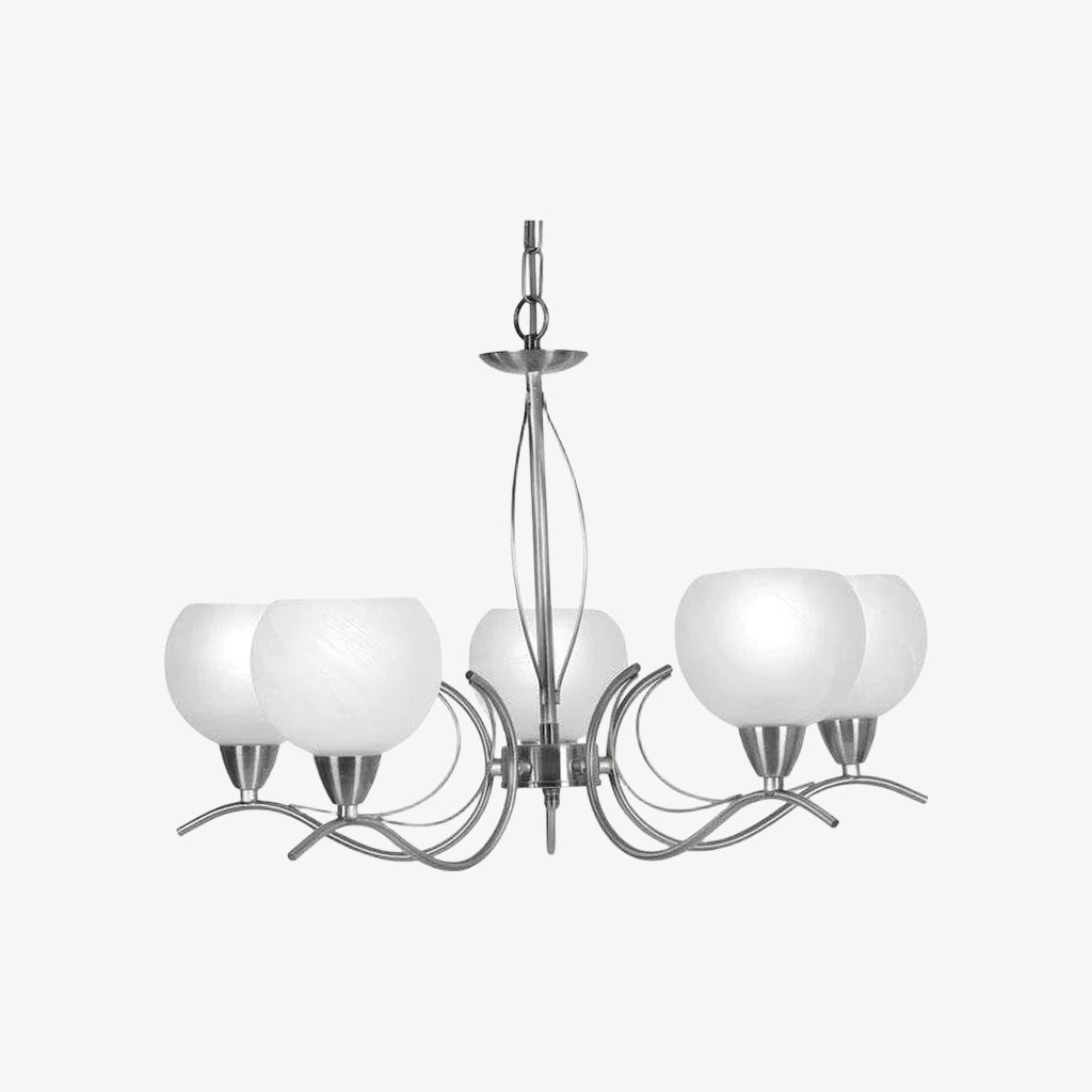 Armicora Antieke Kroonluchter met Meerdere Lampen - Elegante Metalen Afwerking voor Eetkamers of Woonkamers HL2135