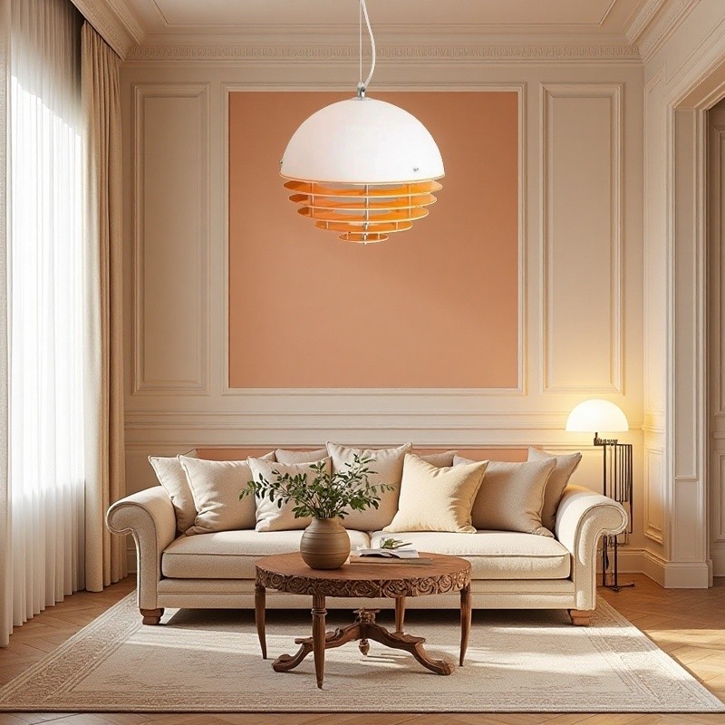 Moderne Bauhaus Sunset Atmosphere Bolvormige Hanglamp HL1002