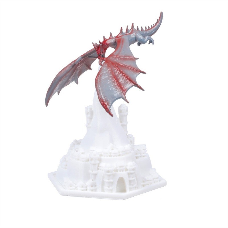 Creatieve 3D-geprinte vliegtuig vuurdraak tafellamp HL336