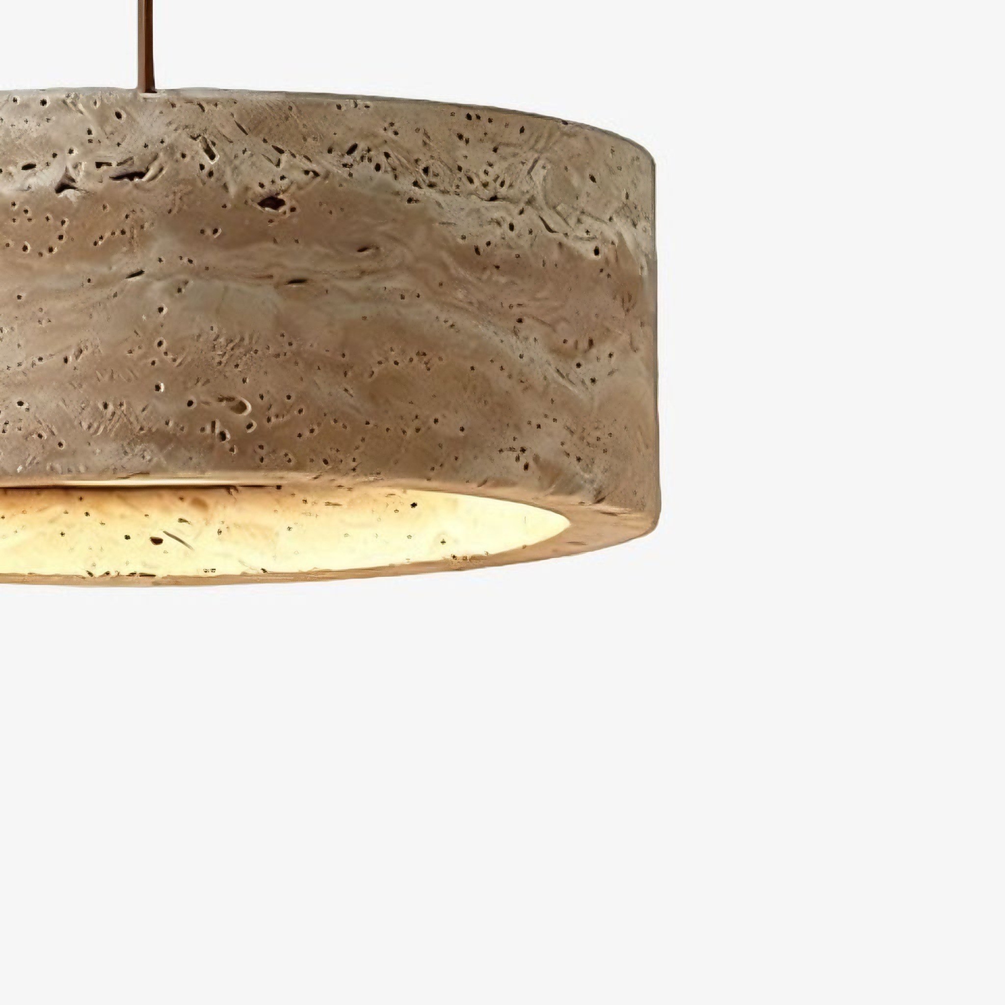 Kairis Travertijn Natuurstenen Hanglamp - Vintage Stijl Verlichting voor Eet- en Woonkamers HL2343