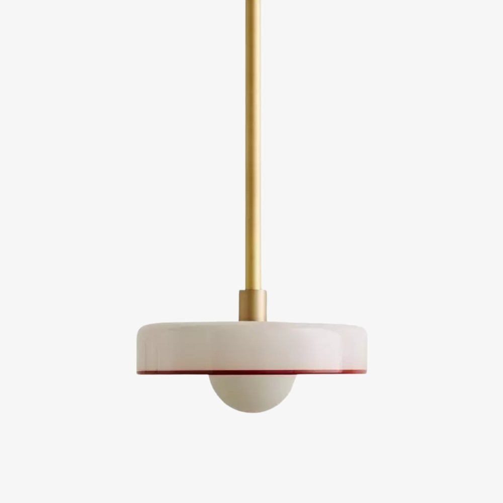 Kalo moderne hanglamp - Slanke metalen staaf en bolvormig glazen ontwerp HL2260