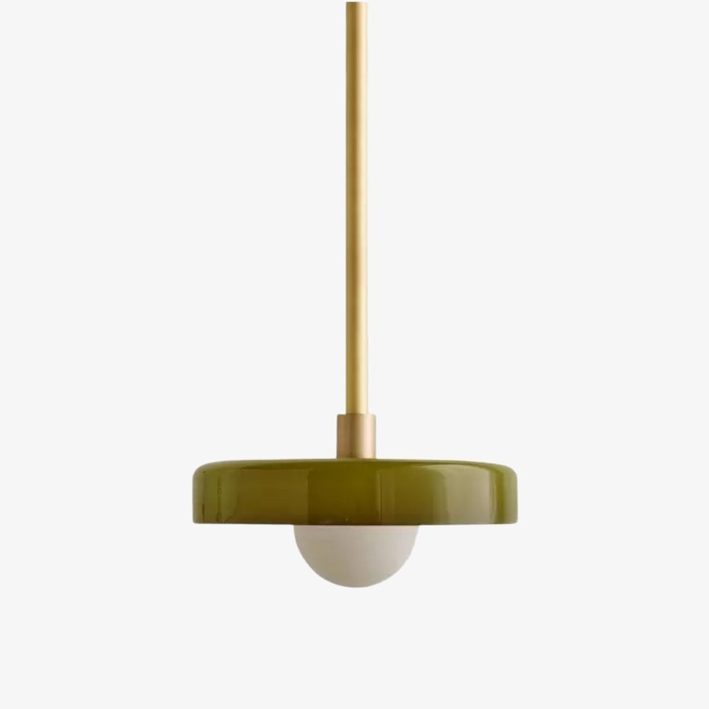 Kalo moderne hanglamp - Slanke metalen staaf en bolvormig glazen ontwerp HL2260