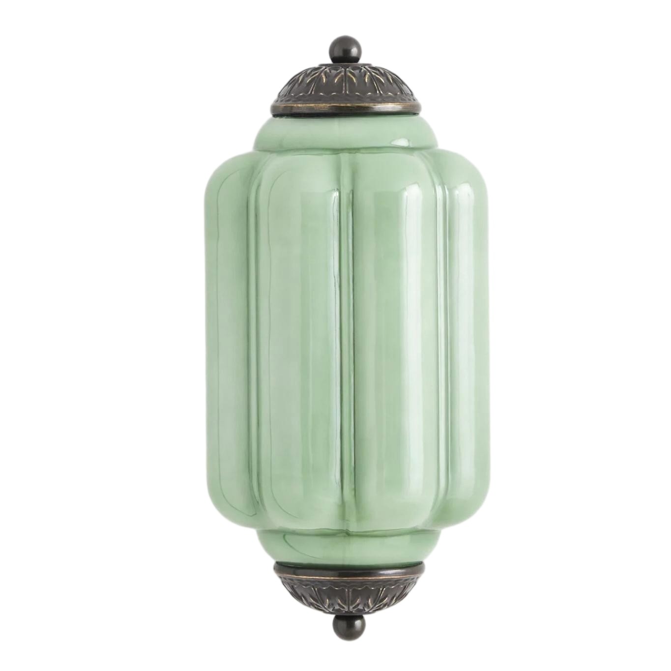 Eloise Long Pumpkin Retro Glazen Inbouw Wandlamp HL951