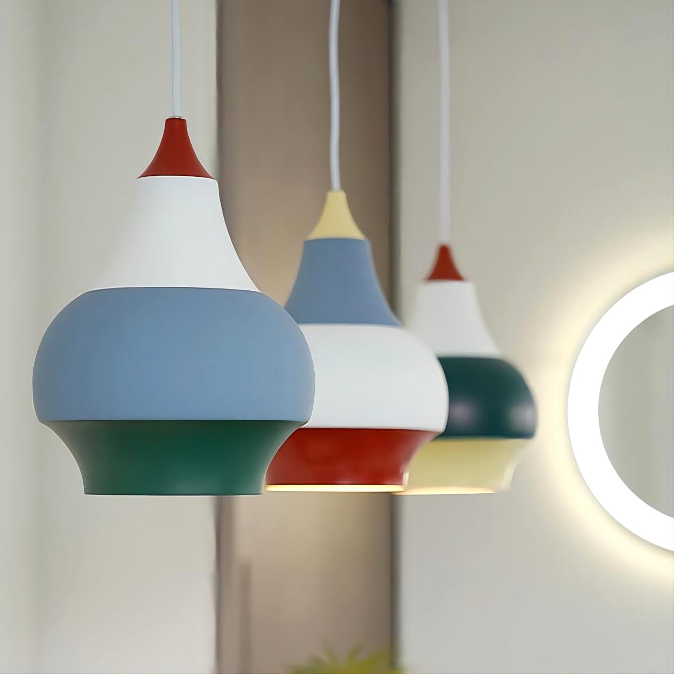 Macaron Design Cirque Gestreepte Hanglamp HL220