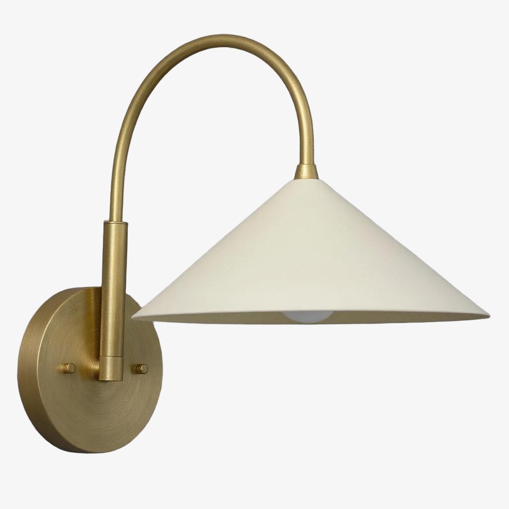 Curva Metalen Vintage Wandlamp - Elegante Kegelvormige Kap voor Slaapkamers HL1756