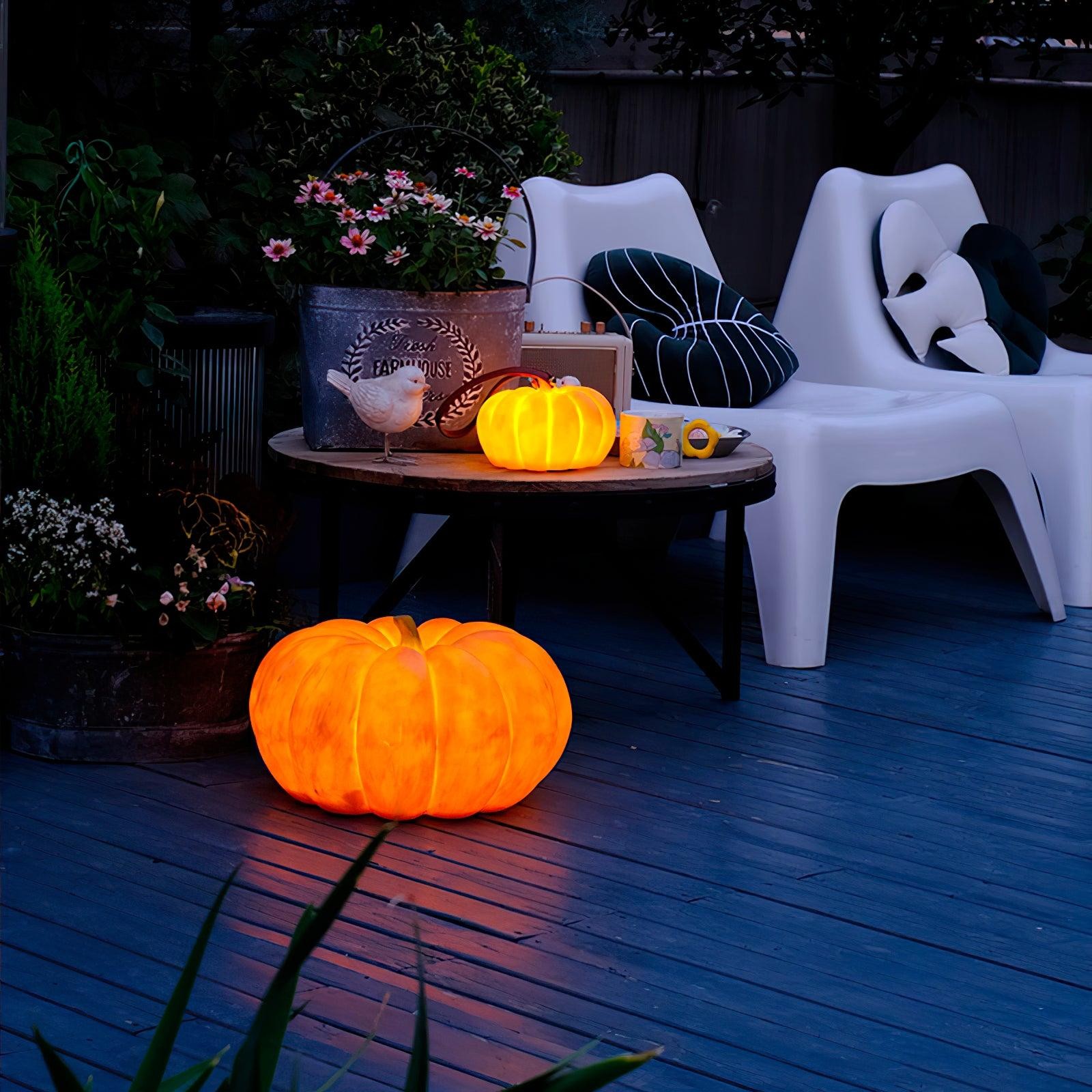 Pompoen Draagbare Tafellamp Voor Halloween Decoraties Buiten HL86