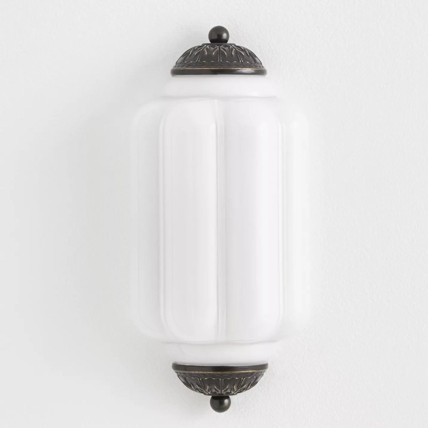 Eloise Long Pumpkin Retro Glazen Inbouw Wandlamp HL951