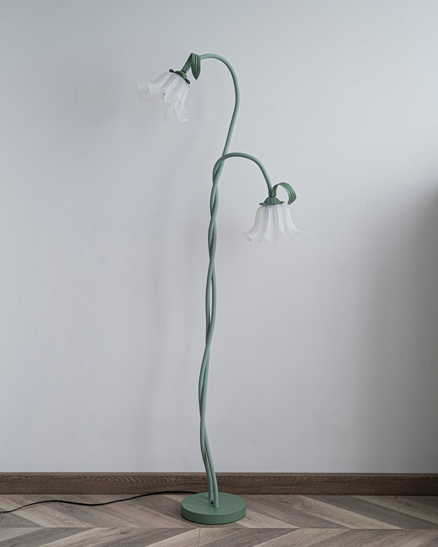 Creatieve multi-kops wikkelbloemvormige vloerlamp HL403