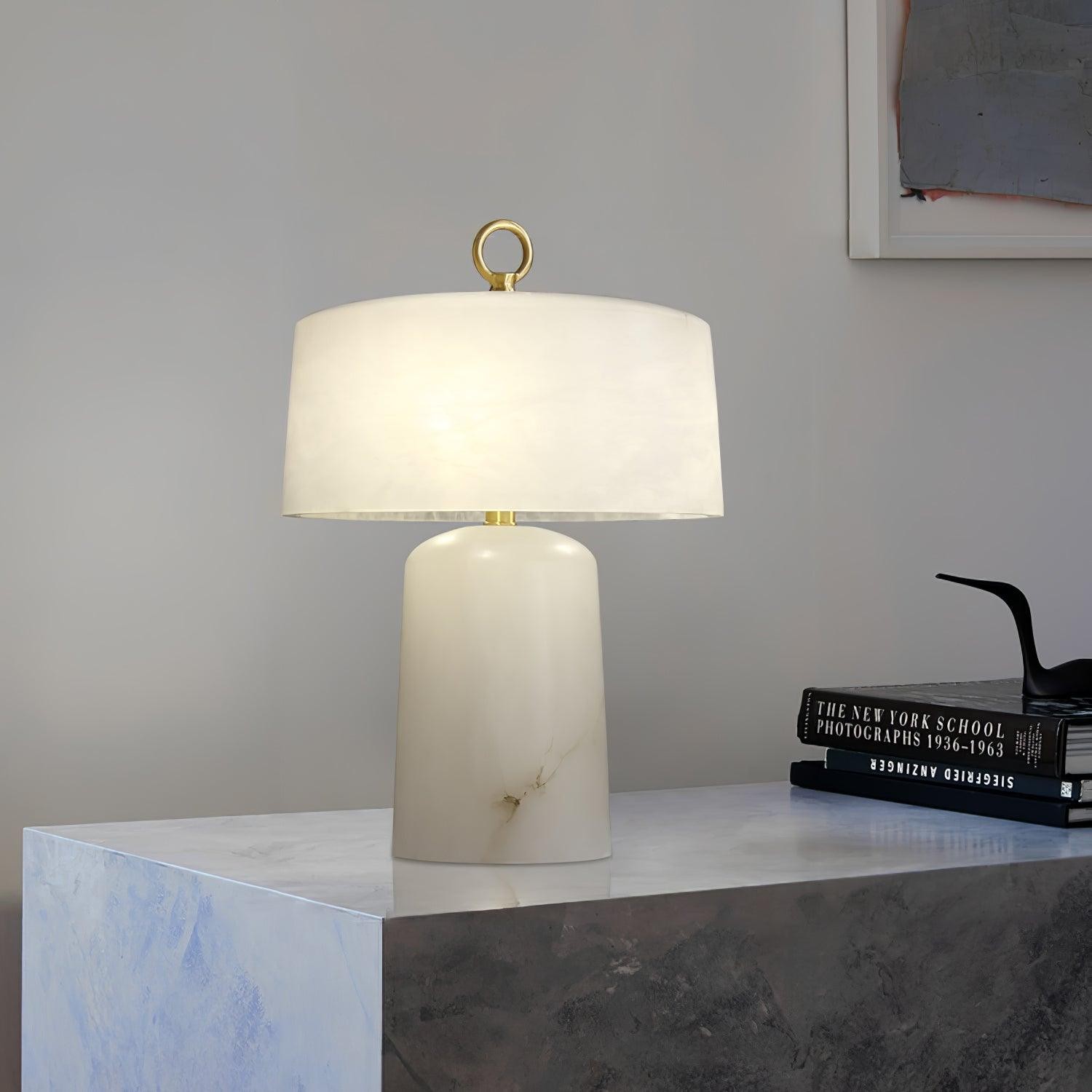 Lichte luxe stijl marmeren stenen tafellamp HL355
