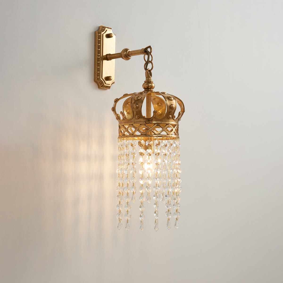 Timon messing kroon wandlamp HL3298
