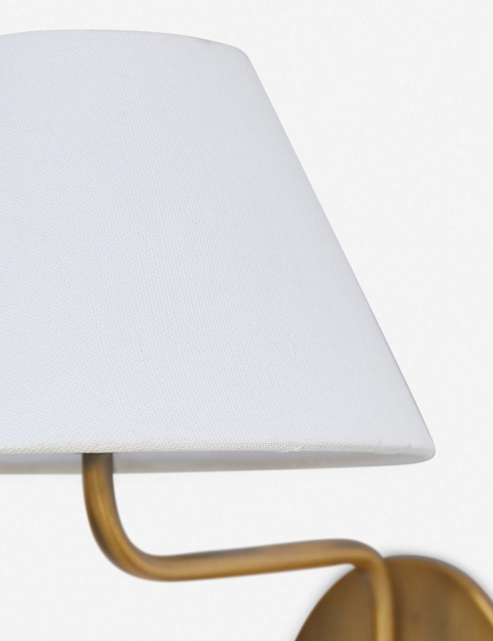 Kulo stoffen wandlamp – moderne wandlamp met dubbele arm van linnen voor de woonkamer HL1785