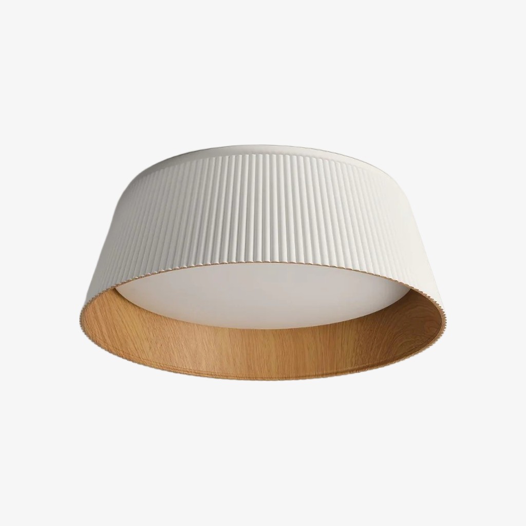 Ribravo Moderne Plafondlamp met Geribbelde Structuur - Moderne Minimalistische Lamp voor de Woonkamer HL2497