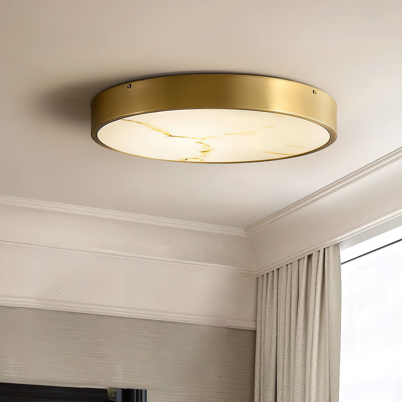 Geometrische albasten inbouwplafondlamp HL2984