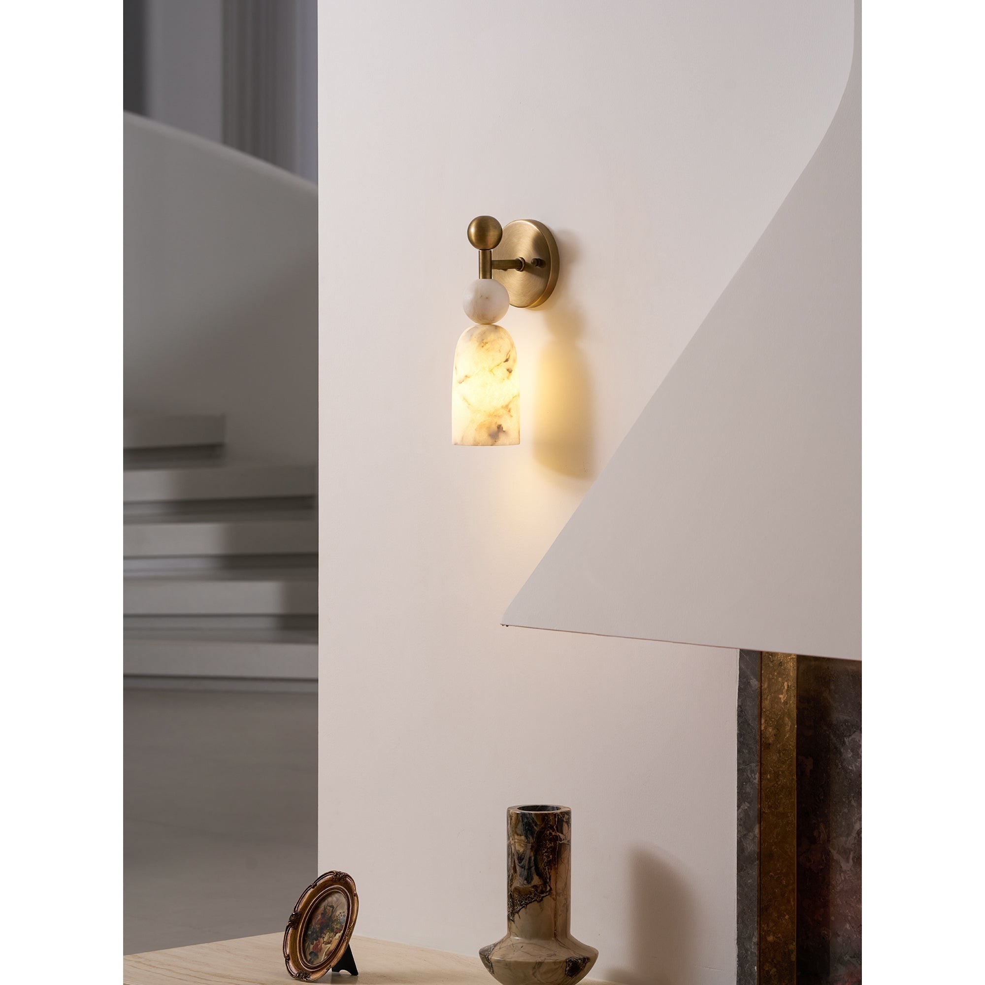 Flume Alabaster wandlamp HL3318
