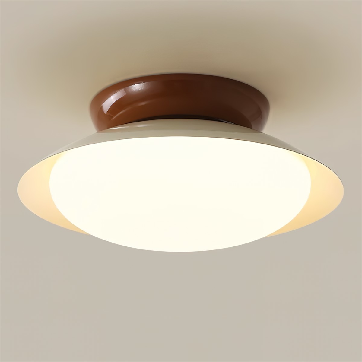 Crèmekleurige moderne plafondlamp HL632