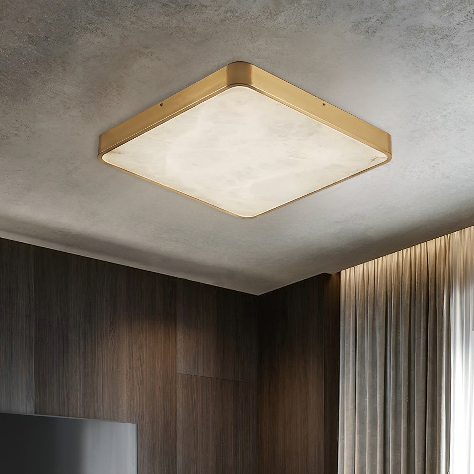 Geometrische albasten inbouwplafondlamp HL2984