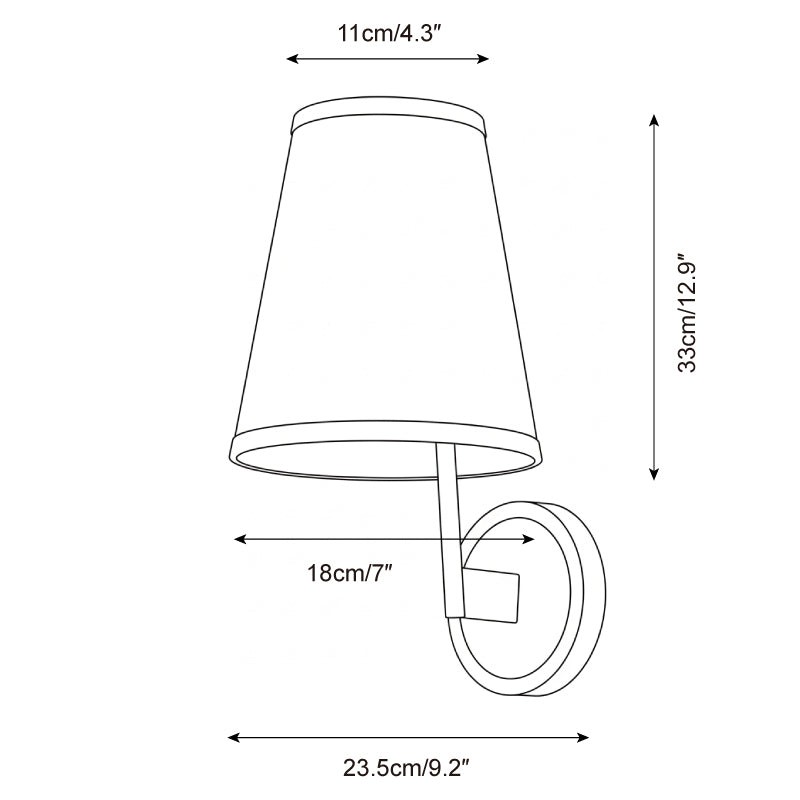 Ethereal wandlamp HL2872