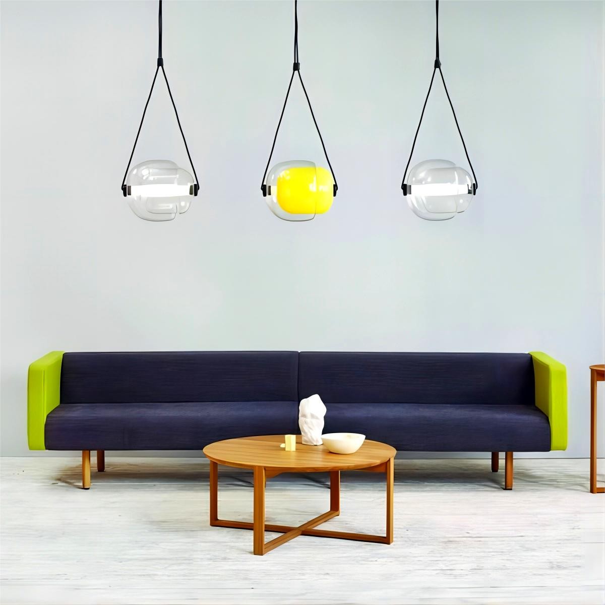 LED Capsula Hanglamp Gekleurd Glas
