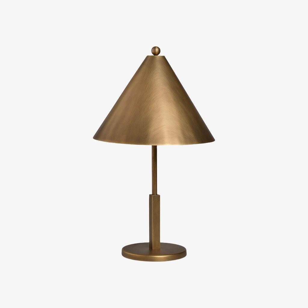 Aurecyl Tafellamp - Slanke, taps toelopende metalen tafellamp met vintage-look voor de woonkamer HL1853