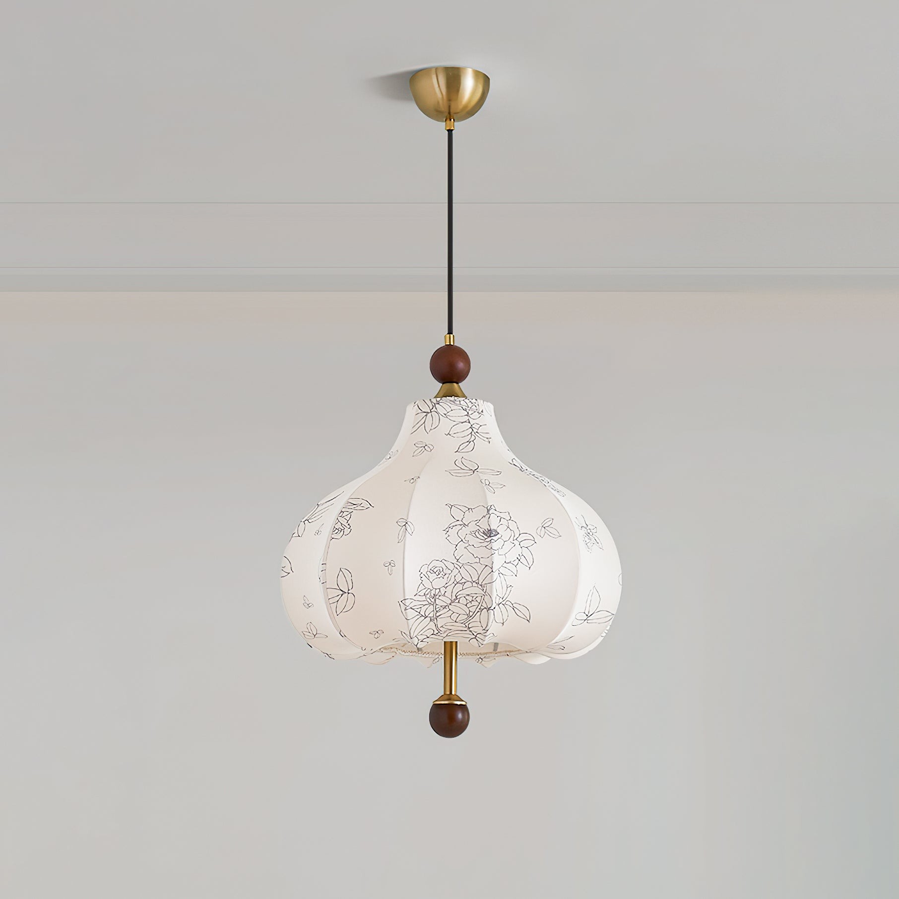 Franse Retro Stoffen Patroon Hanglamp HL496