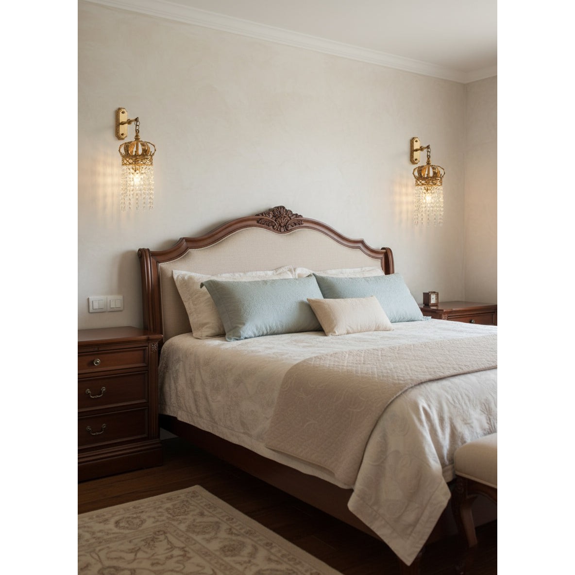 Timon messing kroon wandlamp HL3298