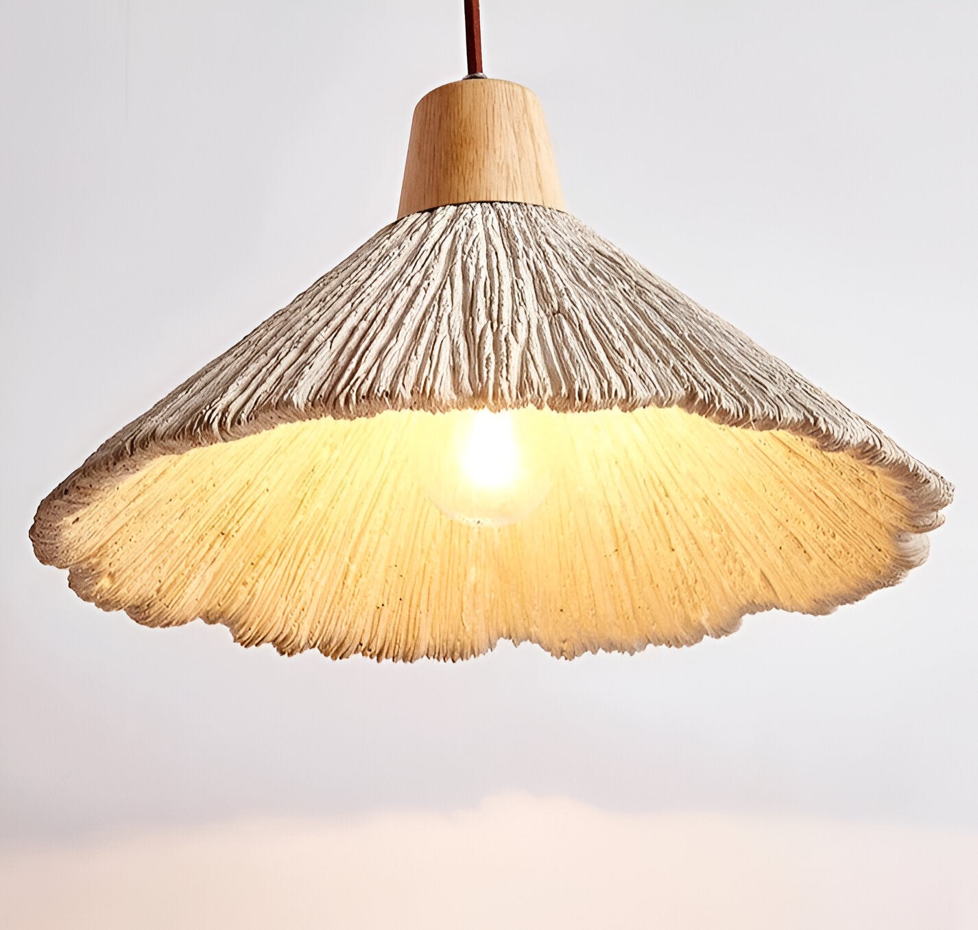 Crème retro Wabi-Sabi LED hanglamp HL3472