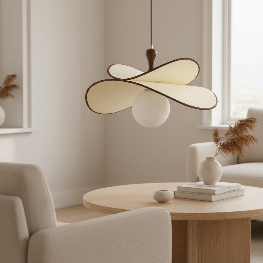 Orrise Hanglamp met zwevende glazen bol en metalen accenten - Moderne minimalistische verlichting voor keuken en eetkamer HL2346