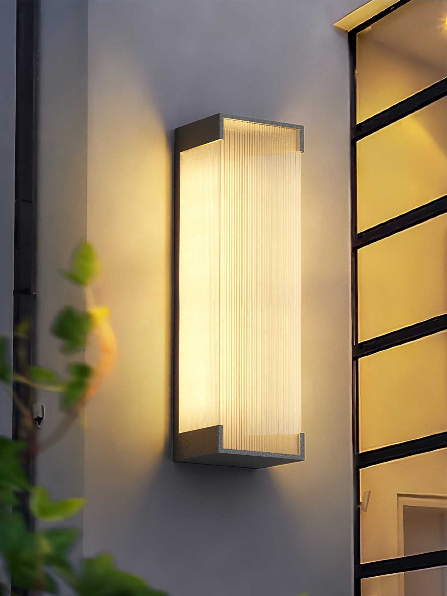 Rechthoekige buitenwandlamp HL793