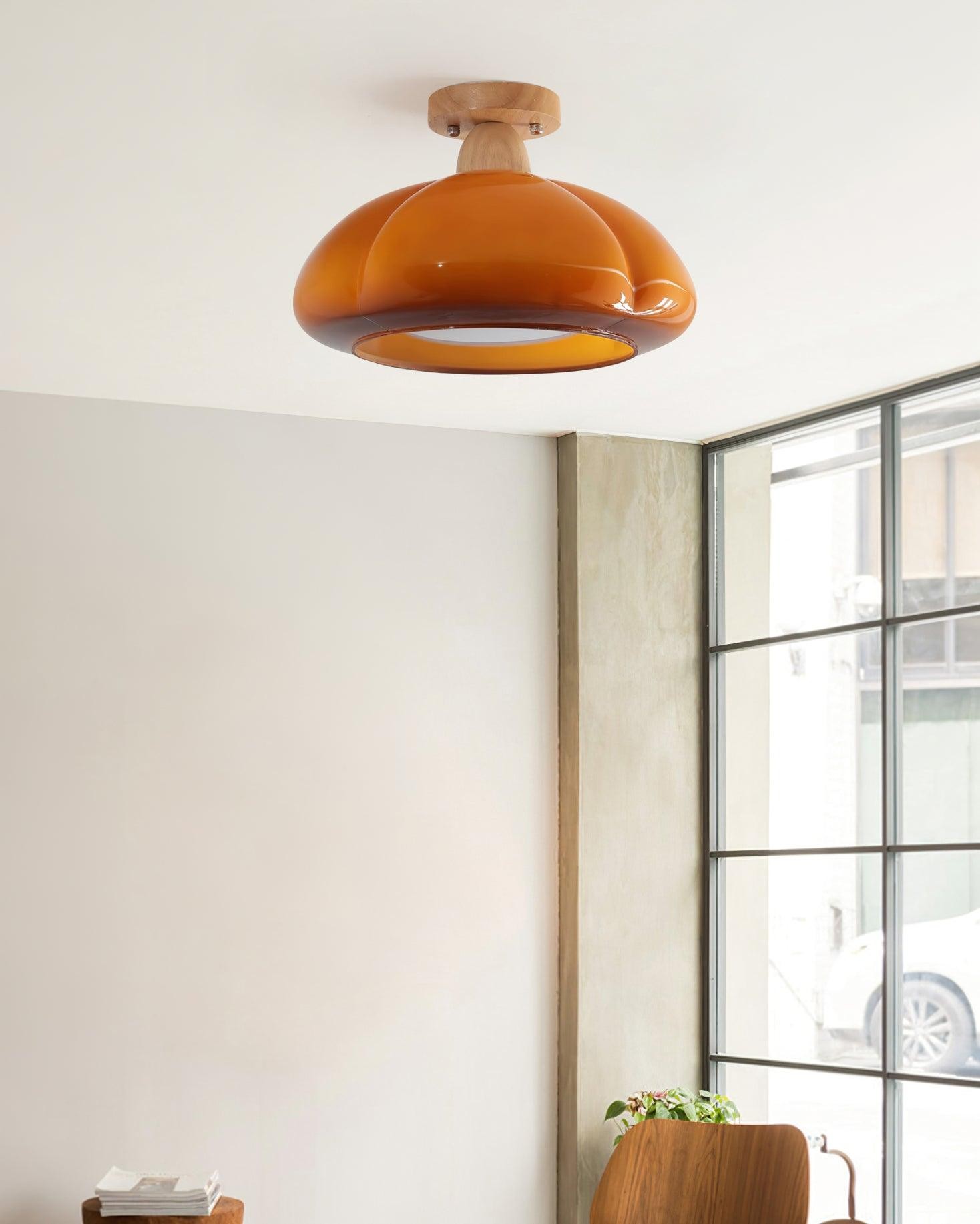 Pompoen Glazen Plafondlamp Voor Keuken HL493