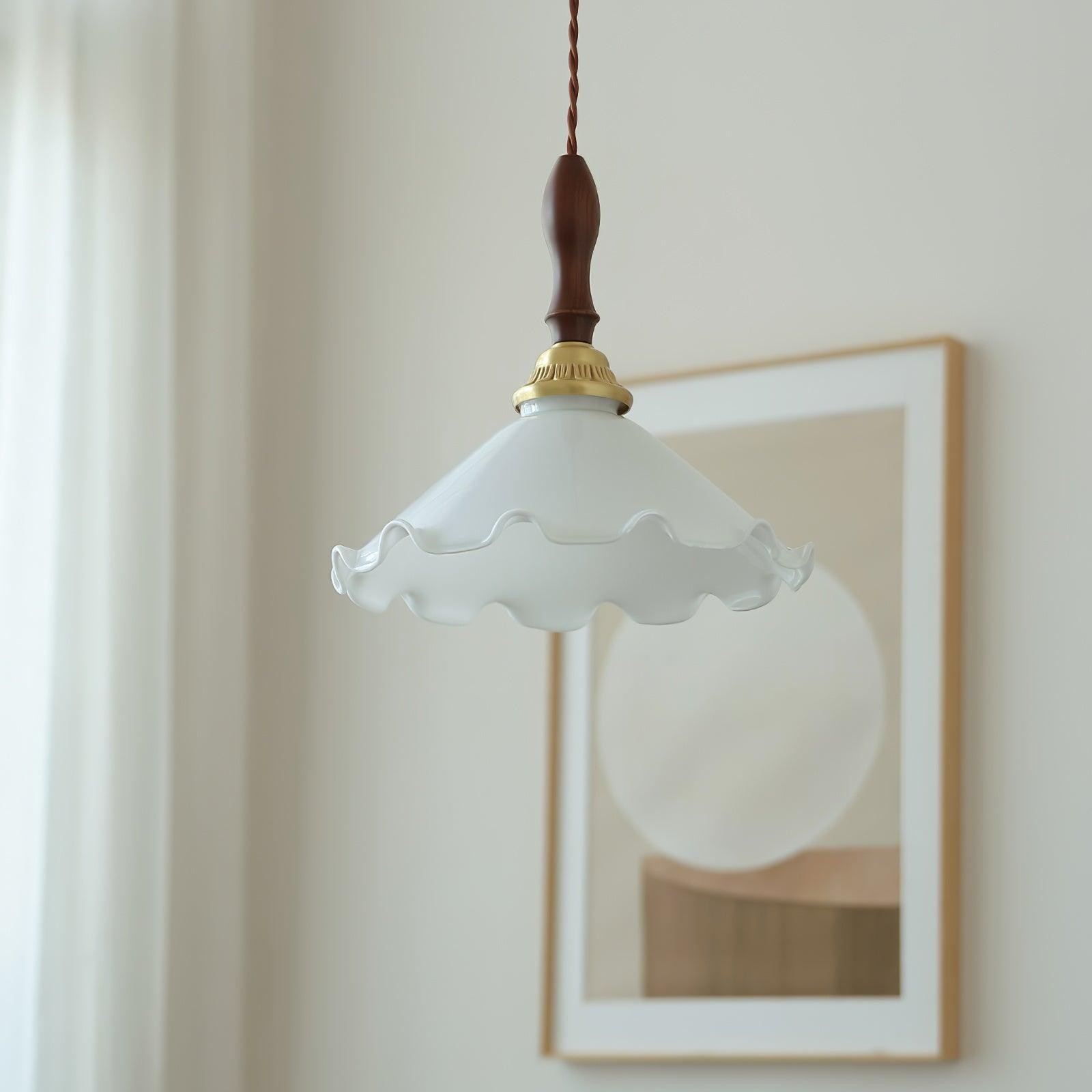 Melkachtige bloemen hanglamp HL708