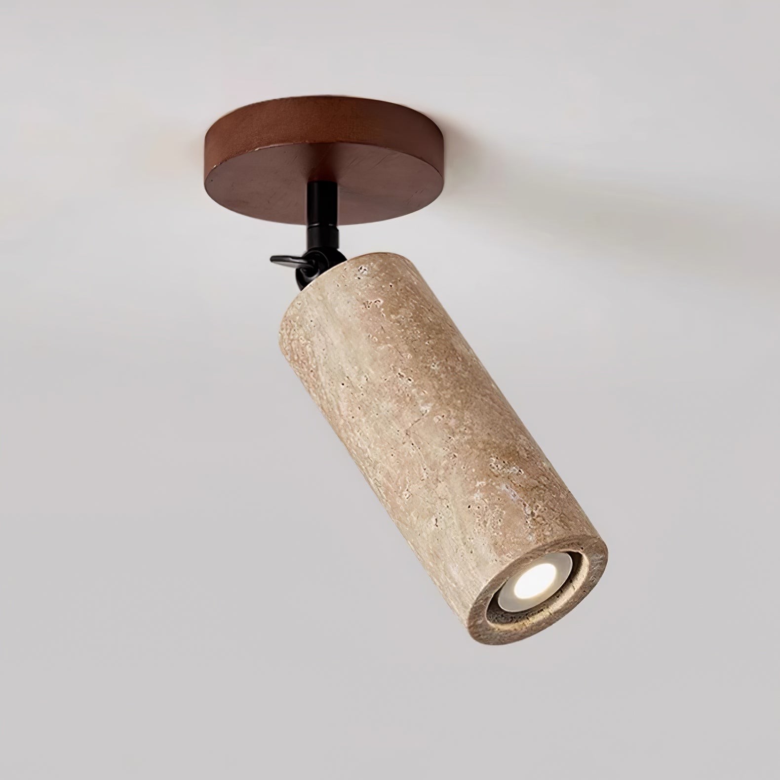 Wabi-Sabi Travertine Verstelbare Wandlamp HL851