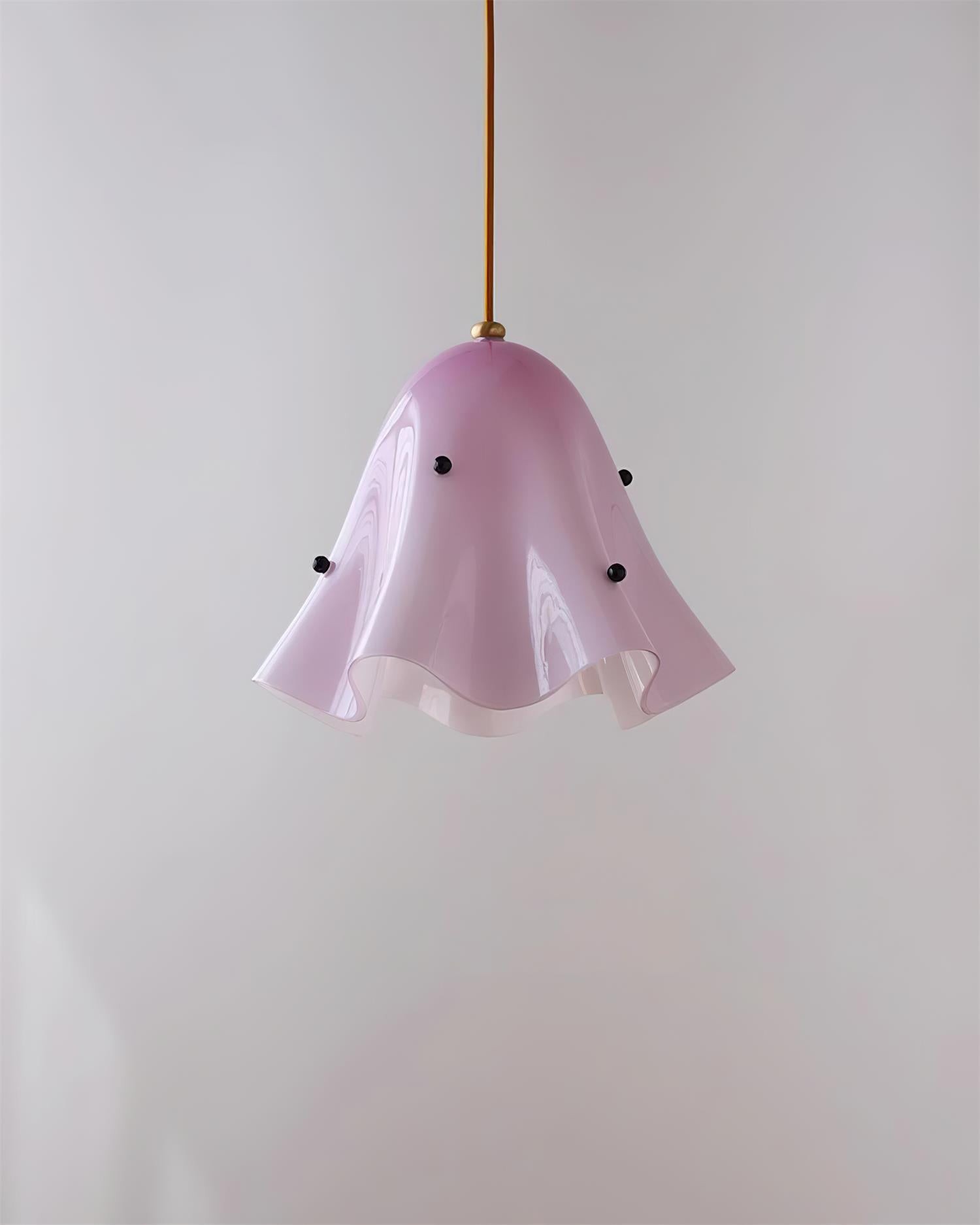Bellina Artistieke Glazen Hanglamp - Moderne Bloei Geïnspireerde Hangende Plafondlamp HL1641