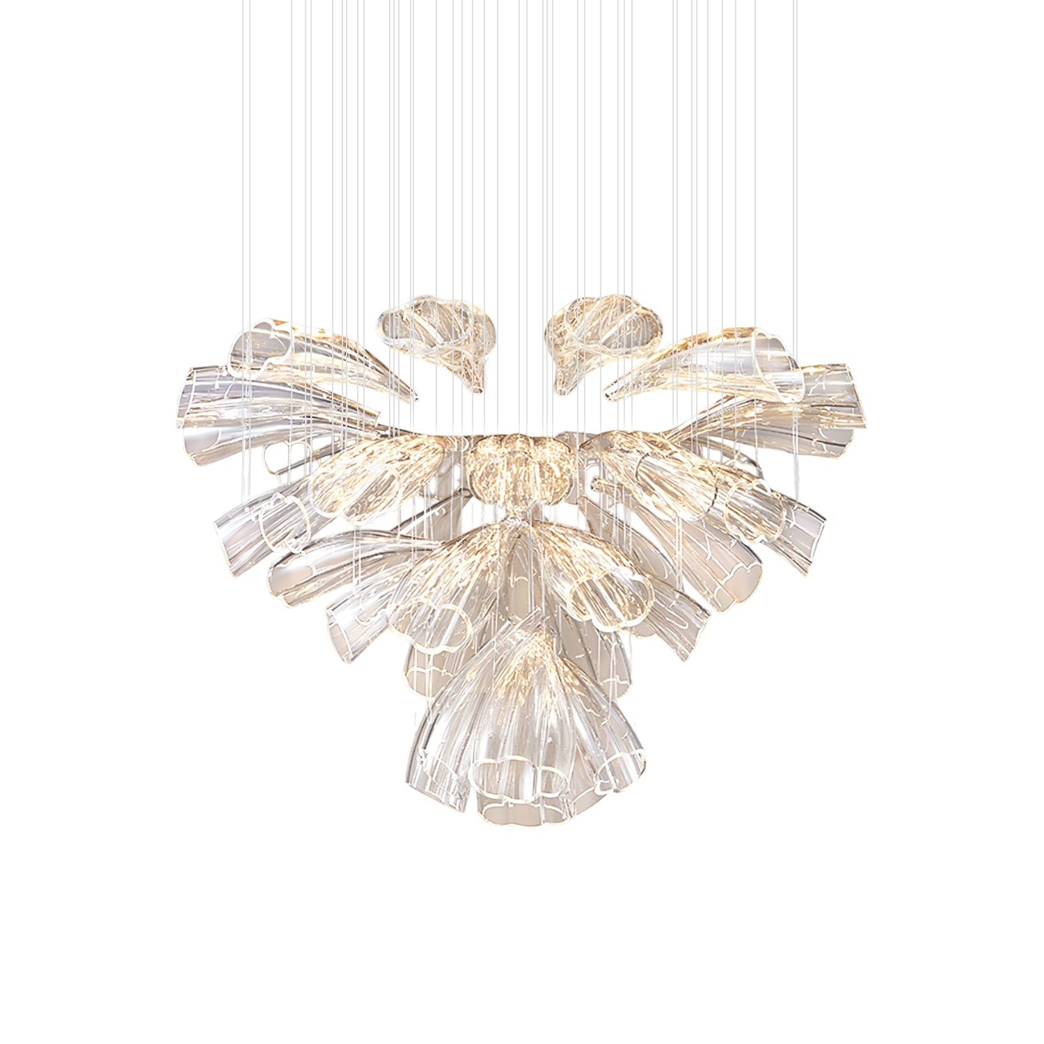 Glazen Lotus Kroonluchter HL1143