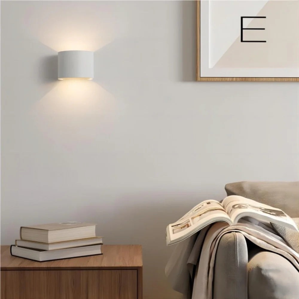Minimalistische kubusvormige aluminium moderne LED-wandlamp HL3339