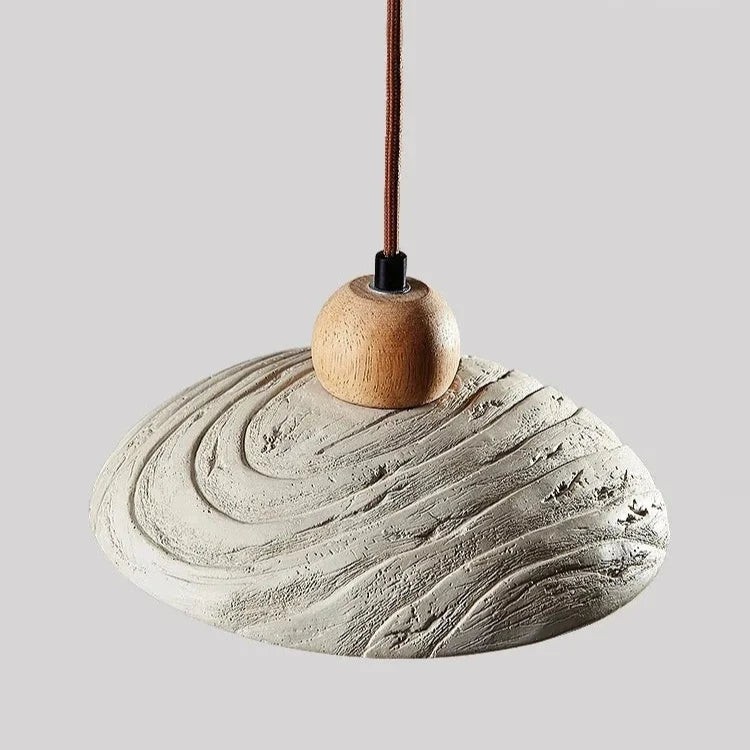 Wabi-sabi stijl travertijn cement hanglamp HL3484