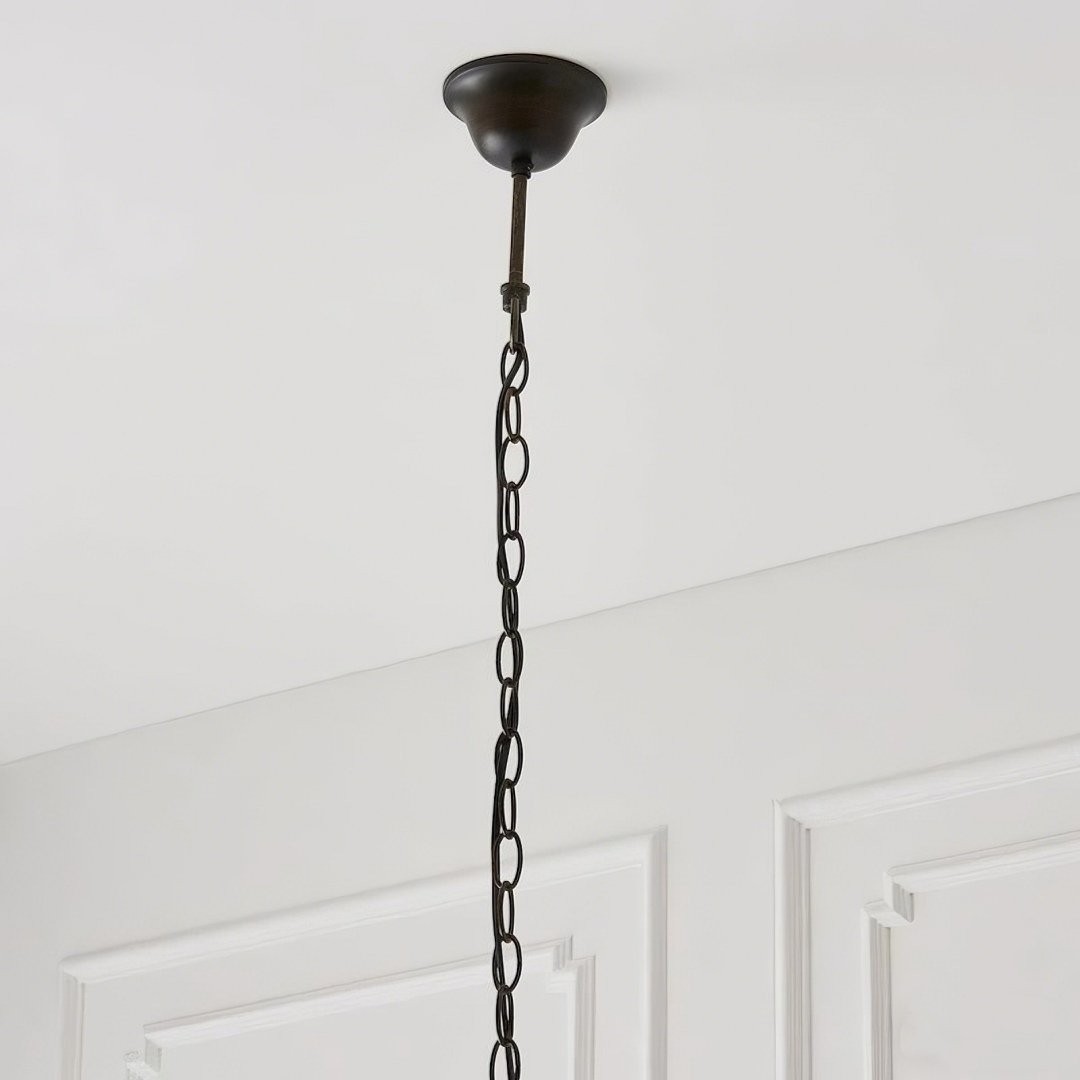 TF Hector Hanglamp - Decoratieve lamp met Art Nouveau glas-in-lood design voor eet- of woonkamer HL2228