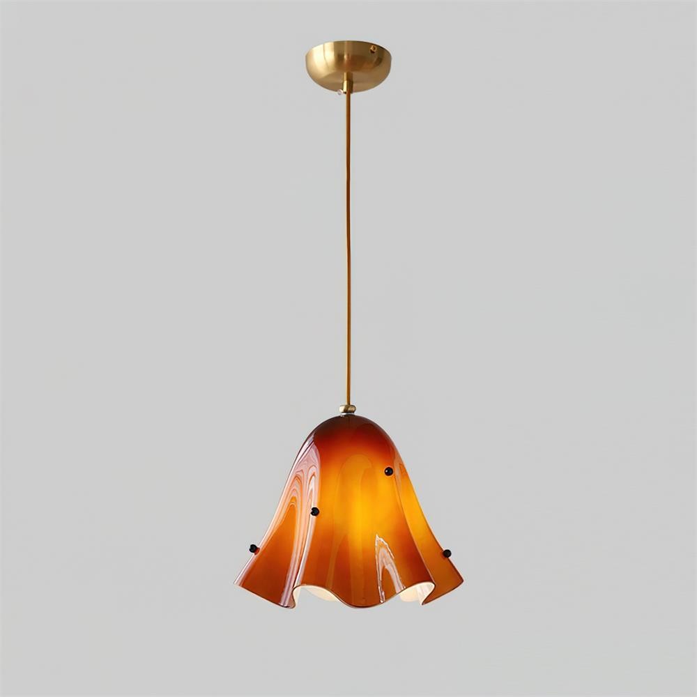 Bellina Artistieke Glazen Hanglamp - Moderne Bloei Geïnspireerde Hangende Plafondlamp HL1641