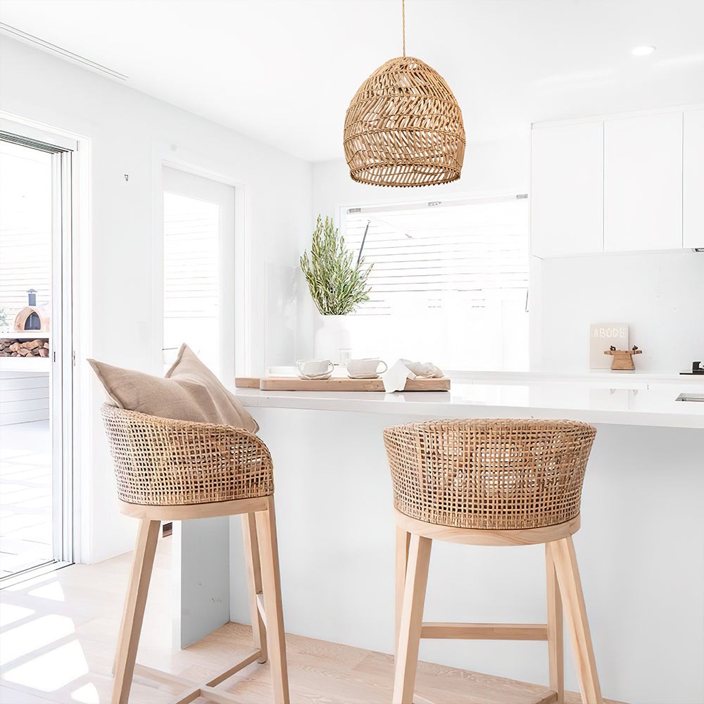 Rustieke Rieten Mand Rotan Kooi Hanglamp HL161