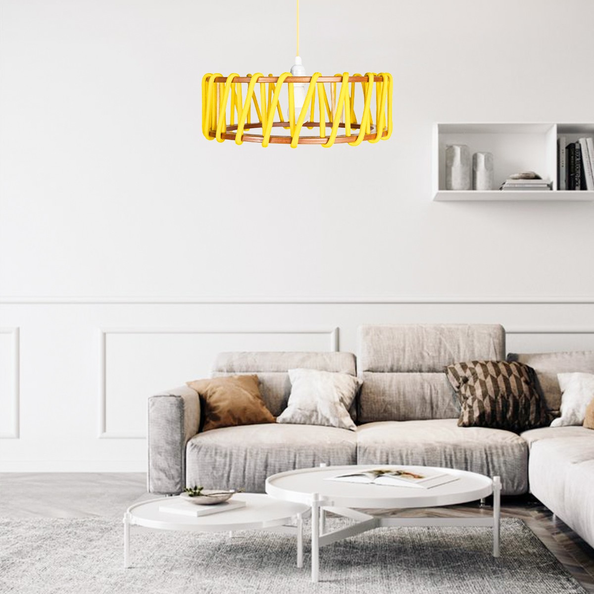 Minimalistisch Kleurrijk Touw Ontwerp Hanglamp HL306