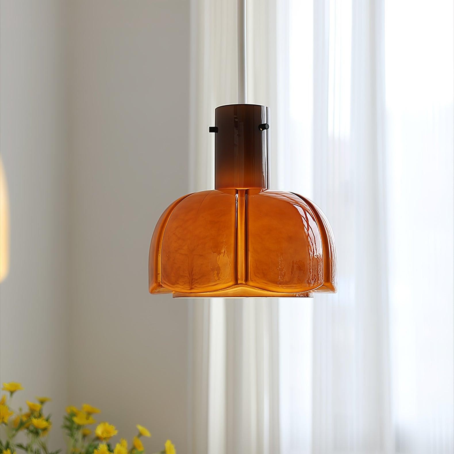 Middeleeuwse stijl glazen knop hanglamp HL619