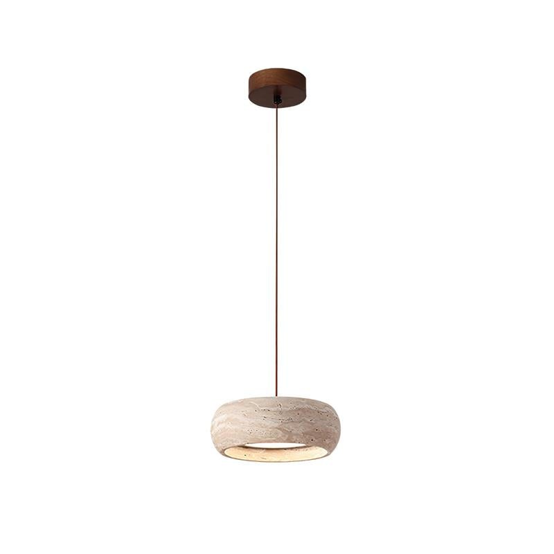 Travertin trommelvormige hanglamp HL3161