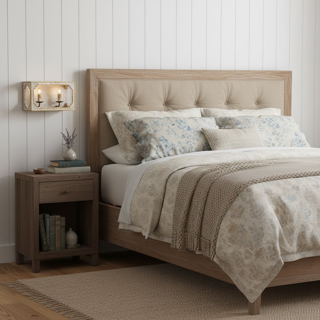 Boho rustieke kubusvormige wandlamp HL3183