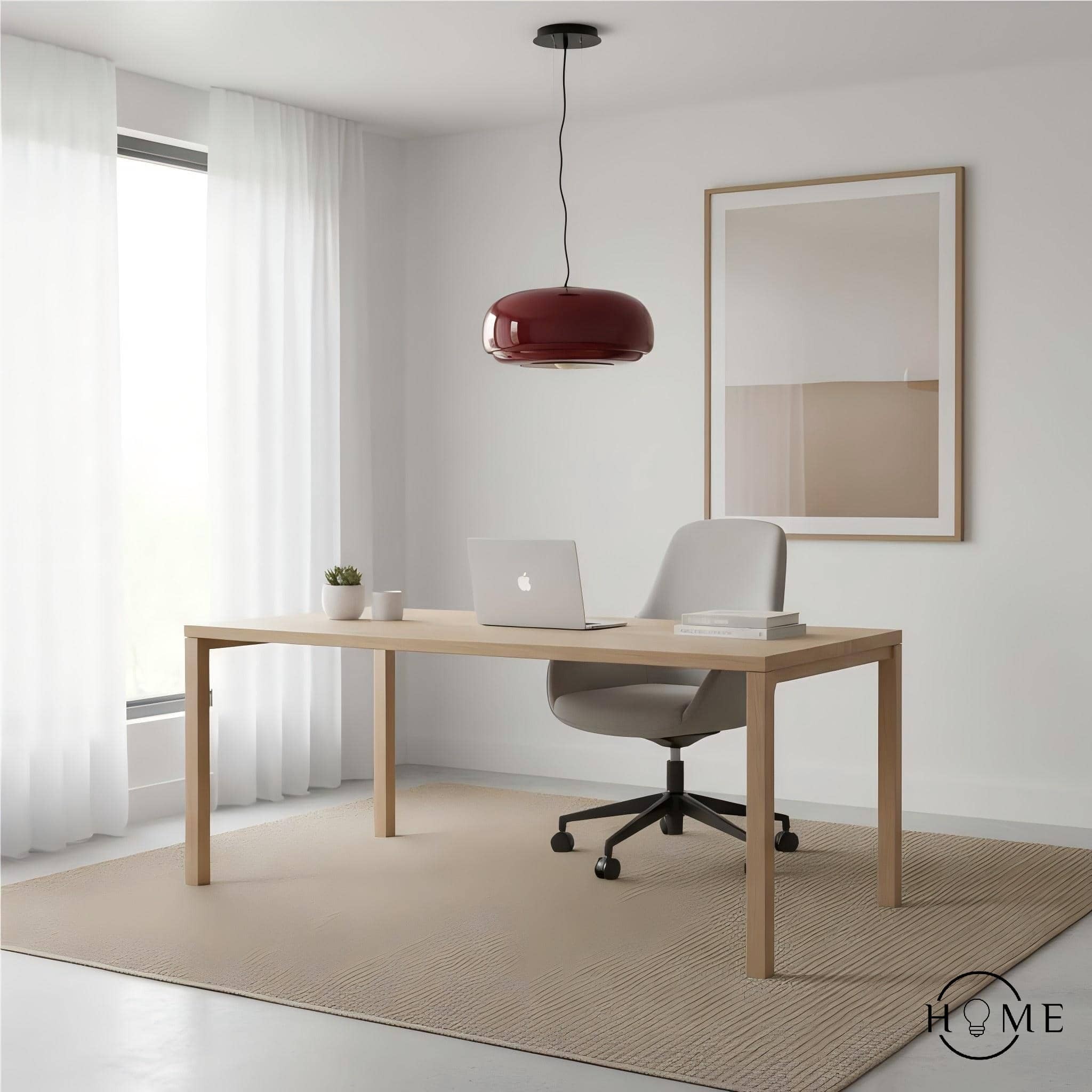 Clinco Macaron Hanglamp met Glas-in-lood - Moderne Hanglamp voor Eetkamer en Slaapkamer HL1098