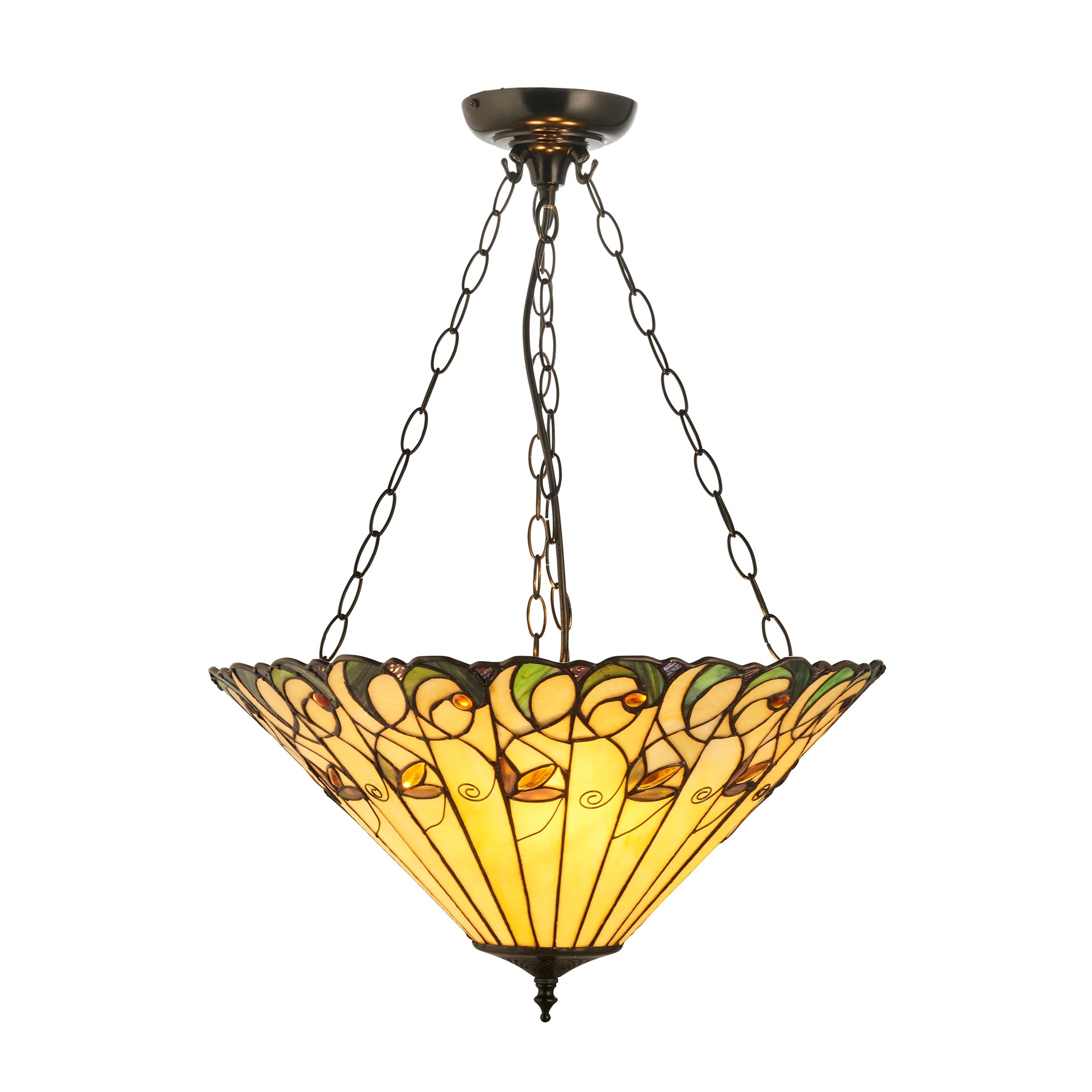 TF Jamelia Lamp - Decoratief glaskunstwerk - Plafondlamp in tijdloze stijl voor de hal HL2242