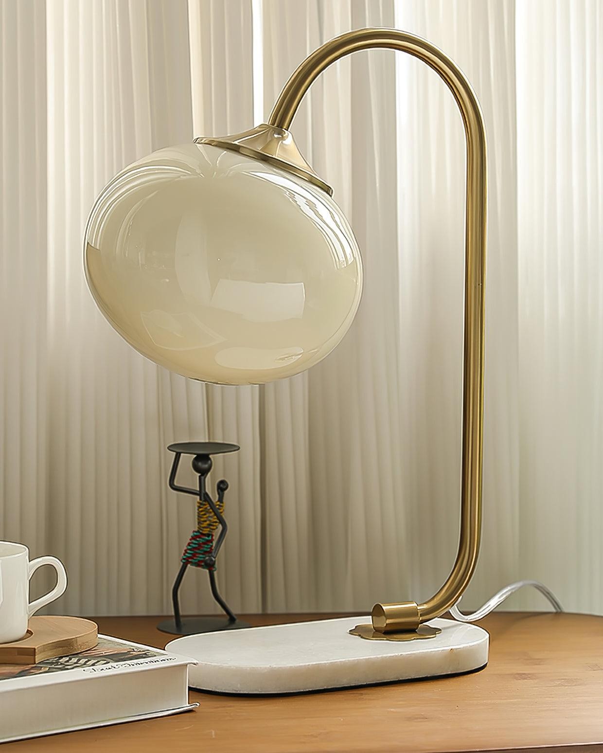 Scandinavische crèmekleurige bal tafellamp voor woonkamer HL597
