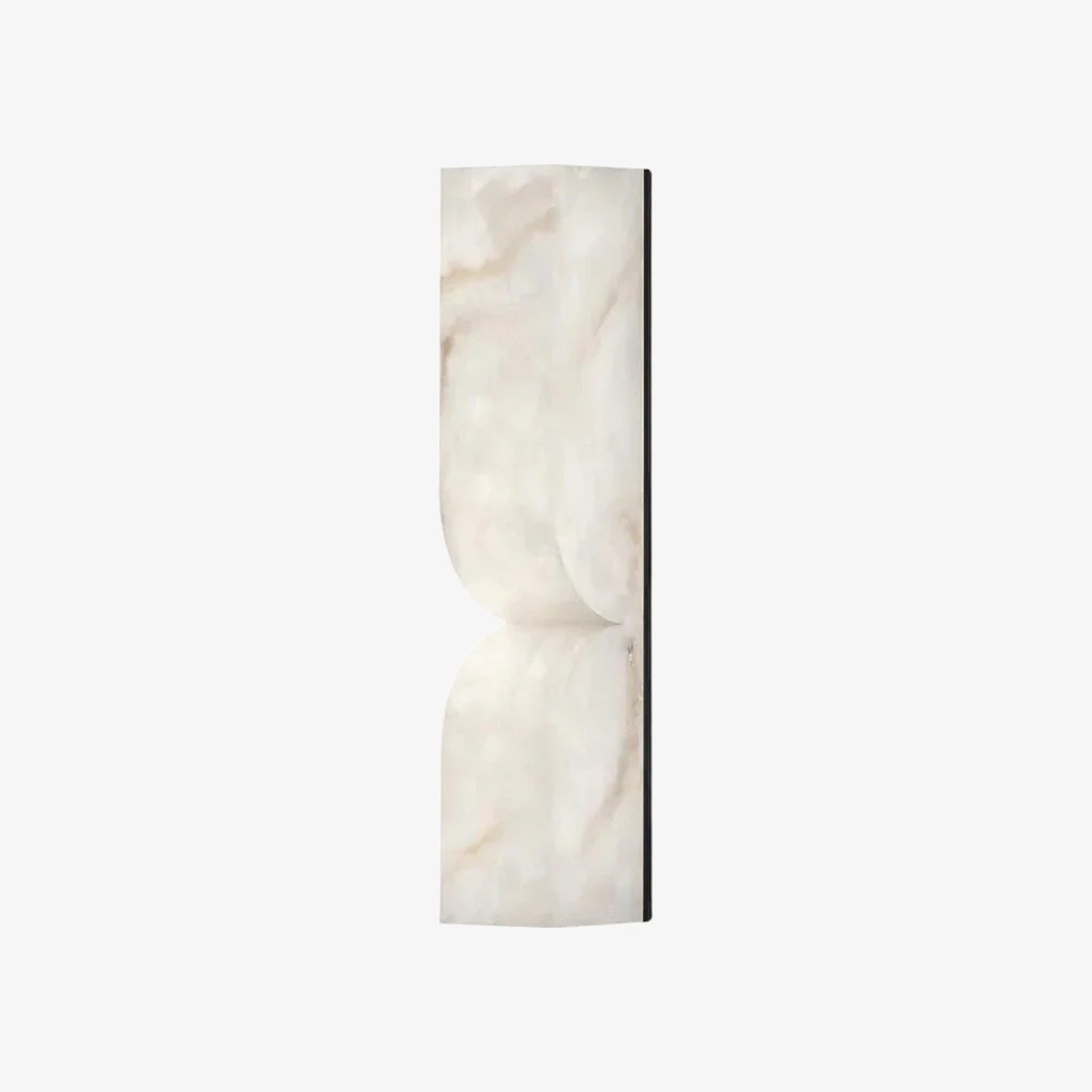 Albesque gebogen wandlamp - Moderne albasten wandlamp voor slaapkamers en woonkamers HL2491