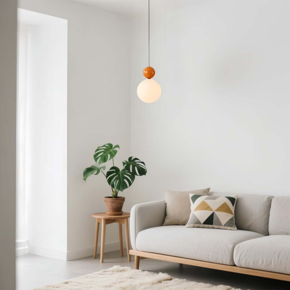 Kleurrijke glazen bolvormige hanglamp - Nordic Globe Lamp voor bar HL1331