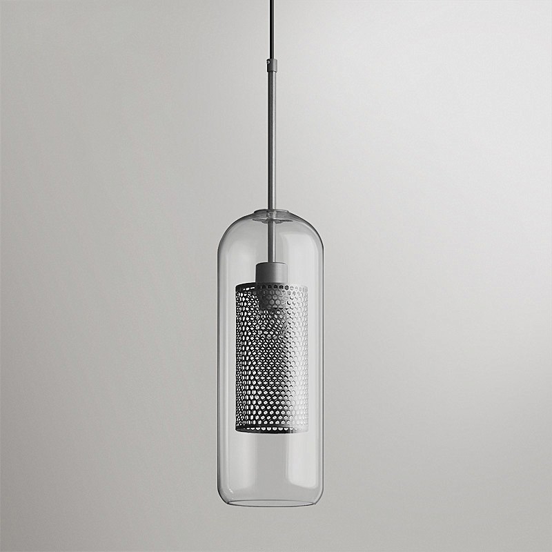 Vintage Glazen Hanglamp Industriele Woonkamer HL41